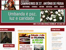 Tablet Screenshot of caminheirosbsb.com.br